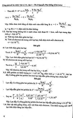 Sách Công Phá Đề Thi Học Sinh Giỏi Vật Lí 11 (Tập 1)