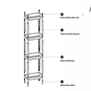 Kệ Để Đồ Đa Năng Osaka Hokori, Nhựa Việt Nhật Kệ Để Đồ Decor Nhà Cửa Xinh Xắn 2 Tầng - Hàng Việt Nam