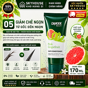 Dầu xã mềm mượt tóc ngăn ngừa chẻ  ngọn cao cấp độc quyền Damode Pink Grapefruit Conditioner chai 170ml