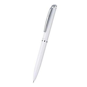 Bút Bi Kim Loại Nắp Vặn Cao Cấp Energel Thân Trắng Mực Xanh - Pentel Bl2007W-C