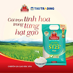 Gạo Thơm Dẻo - Đặc Biệt ST25 Plus Neptune 5kg