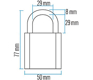 Khóa Titalium TM 64TI Series ABUS (50mm)