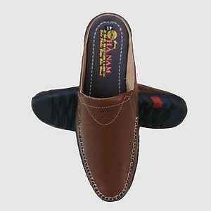 Dép Bít Mũi Nam HÀ NAM Da Bò Thật Cao Cấp GSB20121