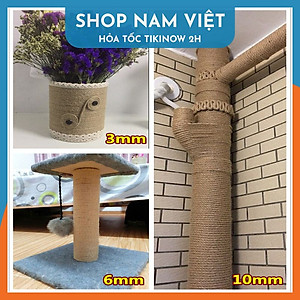 Dây Thừng Trang Trí Nhà Cửa Sợi Gai Tự Nhiên (Bán Theo Mét)