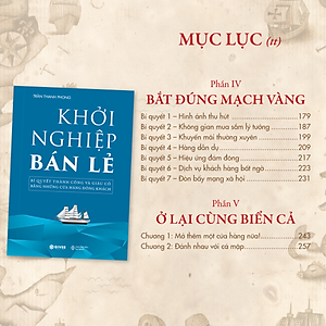 Khởi Nghiệp Bán Lẻ - Bí Quyết Thành Công Và Giàu Có Bằng Những Cửa Hàng Đông Khách - Công Thức Kinh Doanh Và Quản Lý Cửa Hàng Hiệu Quả