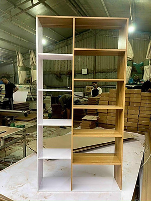 Kệ Sách Đứng Phong Cách Bắc Âu 6 Tầng Sang Trọng, Phù Hợp Với Mọi Ngôi Nhà, Bền Và Đẹp Chất Gỗ MDF Dày 12MM Kích Thước 130x60x17CM