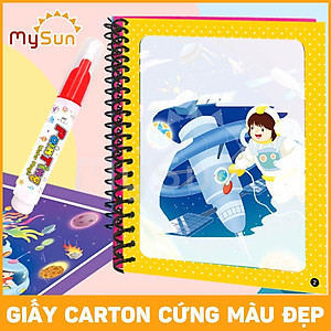 Sách tranh tô màu nước bút ma thuật thần kỳ diệu cho bé 2 3 4 5 tuổ