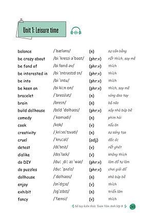 Sổ Tay Kiến Thức Toán Văn Anh Lớp 8