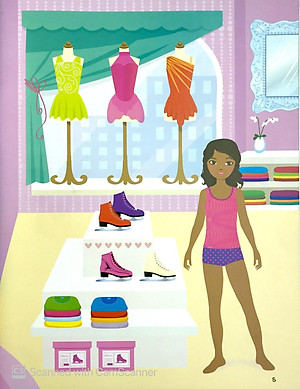 Sách Dán Hình Sáng Tạo Trang Phục Búp Bê - Duyên Dáng Trên Sân Băng