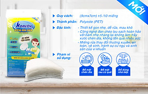 Gói 10 miếng rửa chén đa năng tiện dụng Ihomeda/ miếng rửa trái cây hoa quả - Set 10 Ihomeda dish srubbers