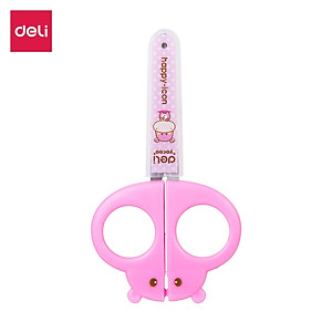 Kéo Thủ Công Học Sinh 128Mm Deli ,Hồng/Xanh - 1 Chiếc - E6032