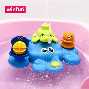 Đồ chơi tắm cho bé - tháp xếp chồng bạch tuộc phun nước vui nhộn Winfun 7117 - Phát triển tư duy logic- kỹ năng cho bé