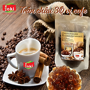 Trân châu 3Q vị cafe Yoki dai, giòn, quyện với vị đắng nhe thơm nồng nàn của cafe