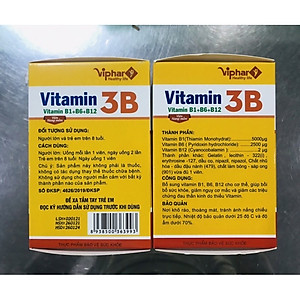 Viên uống Vitamin 3B VN1- Viphar Vinapharco, hộp 100v