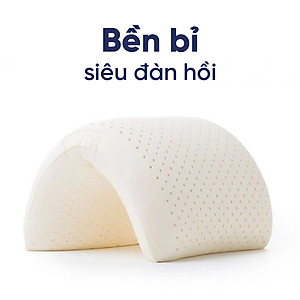 Gối Cao Su Liên Á Oval LAGOV4565 (45 x 65 cm) - Trắng