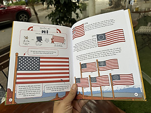 [Bìa cứng, in màu] PHẤP PHỚI CỜ BAY - LỊCH SỬ QUỐC KÌ CÁC NƯỚC CHO TRẺ EM - Robert G. Fresson - Dr. Gấu dịch - San Hô - NXB Phụ Nữ Việt Nam.