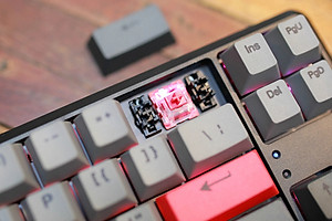 Bàn phím cơ không dây E-Dra EK368W V2 , Hotswap, E-Dra Switch (Brown/Red) - Hàng chính hãng