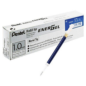 Ruột bút ký Pentel Energel LR10 ngòi 1.0mm 3 màu mực