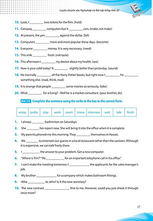 Sách Luyện Chuyên Sâu Ngữ Pháp Và Bài Tập Tiếng Anh Lớp 10