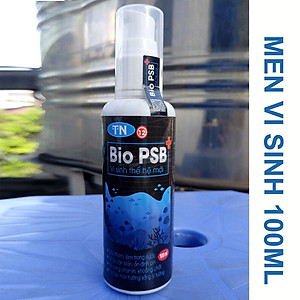 Men Vi Sinh Bio PSB 100ML giúp làm trong nước cho bể cá, hồ cá cảnh