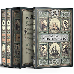 Sách Bá tước Monte-Cristo, trọn bộ 3 tập