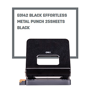 Bấm lỗ giấy vỏ kim loại Deli 142 25 tờ Đục lỗ giấy văn phòng Giao màu ngẫu nhiên