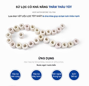 Sứ Lọc Hồ Cá 1.5KG/2KG vật liệu lọc nước bể cá cảnh, hồ thủy sinh cao cấp