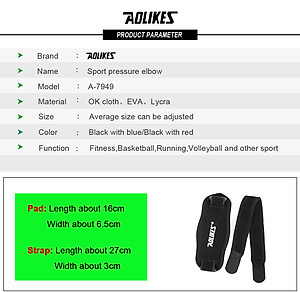 Bộ 2 đai bó cơ khuỷu tay thể thao AOLIKES A-7949 sport pressure Elbow