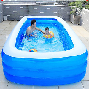 Bể bơi phao cho bé swimming pool KT 305*173*56cm tặng bơm điện