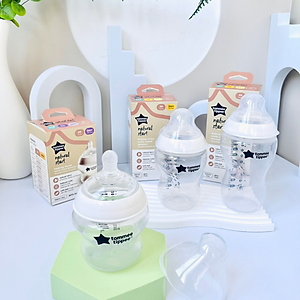 Bình Sữa Ty Siêu Mềm Tự nhiên Tommee Tippee Natural Start 150ml, Núm Ty Của Bình 0-3 tháng