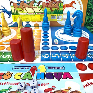 Bộ cờ cá ngựa bằng nhựa SATO an toàn và vui nhộn cho bé