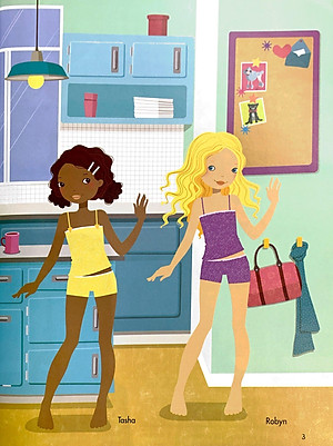 Sách Dán Hình Sáng Tạo Trang Phục Búp Bê - Buổi Dạ Hội Đáng Nhớ (Tái Bản)