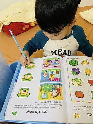 Sách cho bé - Phát Triển IQ - Rèn Luyện Tư Duy Não Bộ - Khả Năng Cảm Nhận Không Gian - Dành cho trẻ 2-4 tuổi