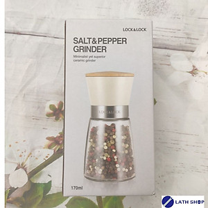 Hũ Xay Tiêu Thủy Tinh Lock&Lock CKO116 -170ml -Nhiều Màu - Hàng Chính Hãng