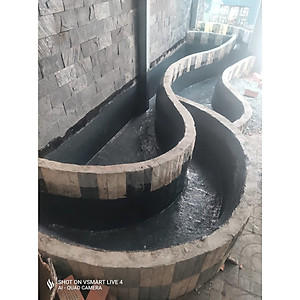 Keo quét chống thấm tường, Bịt kín mọi KHE NỨT , TRẦN, MÁI NHÀ , SÂN THƯỢNG, NHÀ VỆ SINH, MÁNG SÓI, đa năng  thông minh . Tặng kèm chổi quét sơn và 3m vải