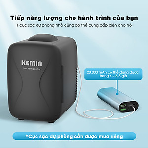 Tủ lạnh mini Kemin Ku400A  Chính Hãng  - Dùng ở nhà và ô tô - Nóng lạnh 2 chiều