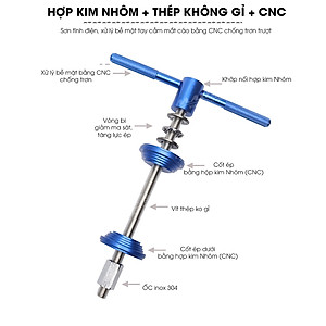Dụng cụ tháo lắp bấm chén ép cổ xe đạp BB-2101, cho bát phốt, (Tool) ép cốt trục giữa trục đạp CNC  - Mai Lee