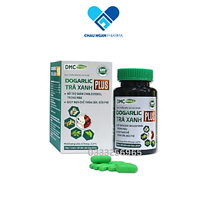 Viên uống Dogarlic Trà Xanh Plus lọ 100 viên - Giảm Cholesterol, hỗ trợ giảm mỡ thừa