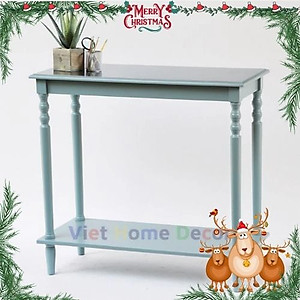 Bàn Console Trang Trí Chân Tiện Màu Xanh Lam 9001- Thương hiệu Viet Home Decor