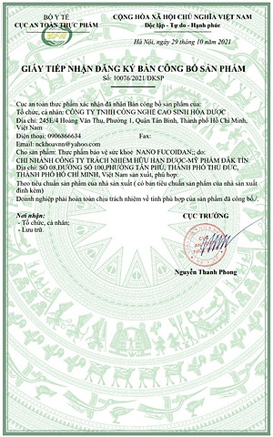 NANO FUCOIDAN - HỖ TRỢ TĂNG CƯỜNG SỨC KHOẺ, HỖ TRỢ CHỐNG OXI HOÁ