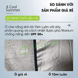 Ô che nắng ô tô gấp gọn, tấm che nắng kính lái ô tô xe hơi chống nóng kính trước chống tia cực tím UPF 50+ TÂM LUÂN Chổi lau tẩm dầu - Hàng chính hãng