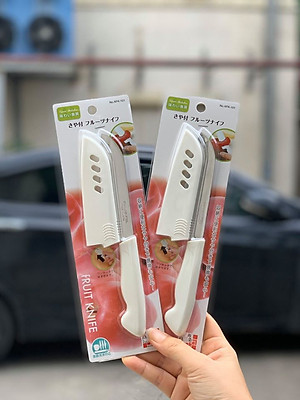 Dao gọt hoa quả được trang bị nắp nhựa bọc lưỡi, thuận tiện khi mang đi du lịch hay những chuyến dã ngoại mà vẫn đảm bảo an toàn - nội địa Nhật Bản 