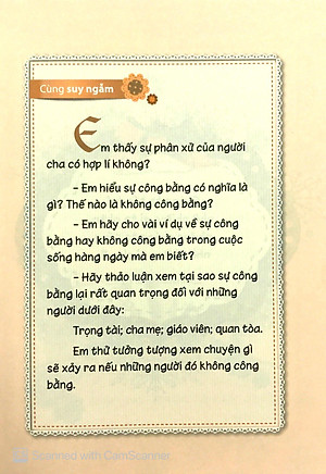 Sách Gieo Mầm Tính Cách - Công Bằng ( Tái Bản )