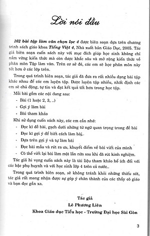 162 Bài Tập Làm Văn Chọn Lọc 4 (Dùng Chung Các Bộ SGK Hiện Hành) - HA