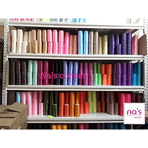 Dây ruy băng lụa 1cm cuộn 20m màu trơn