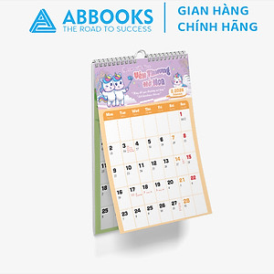 Lịch Treo Tường 2026 - Time Is A Gift - Thời Gian Là 1 Món Quà Chủ Đề Kỳ Lân - Kèm Sticker Trang Trí