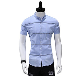 Áo Sơ Mi Nam Ngắn Tay Caro Thời Trang Cao Cấp PONIVA Chất Vải Cao Cấp Mềm Mại Thấm Hút Mồ Hôi Tốt