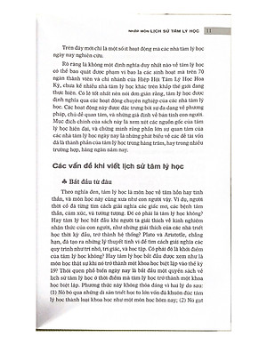 Nhập Môn Lịch Sử Tâm Lý Học