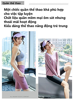 Quần Gym Yoga Form Lửng Tạo Dáng Mông Đào Cleacco , Chất Liệu Co Giãn 4 Chiều , Thoải Mái , Dáng Đẹp - Hàng Chính Hãng BORO SPORT