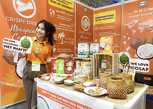 Kẹo dừa sáp VICOSAP vị cà phê muối kẹo mềm dẻo ít đường đặc sản Trà Vinh hộp 100g